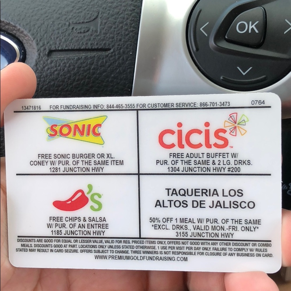 Discount Food card!